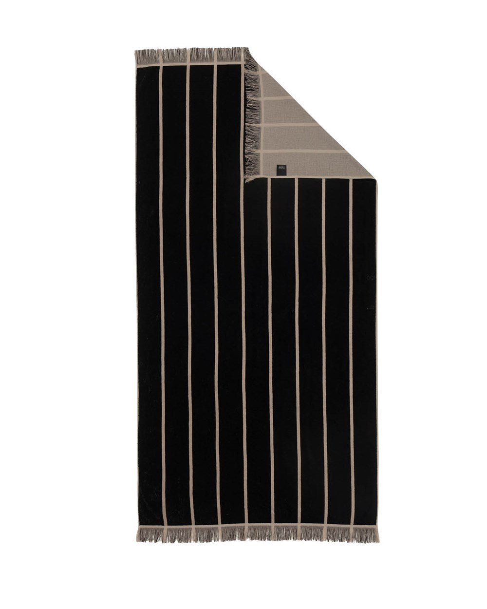Hoie Hvaler beach towel, Black