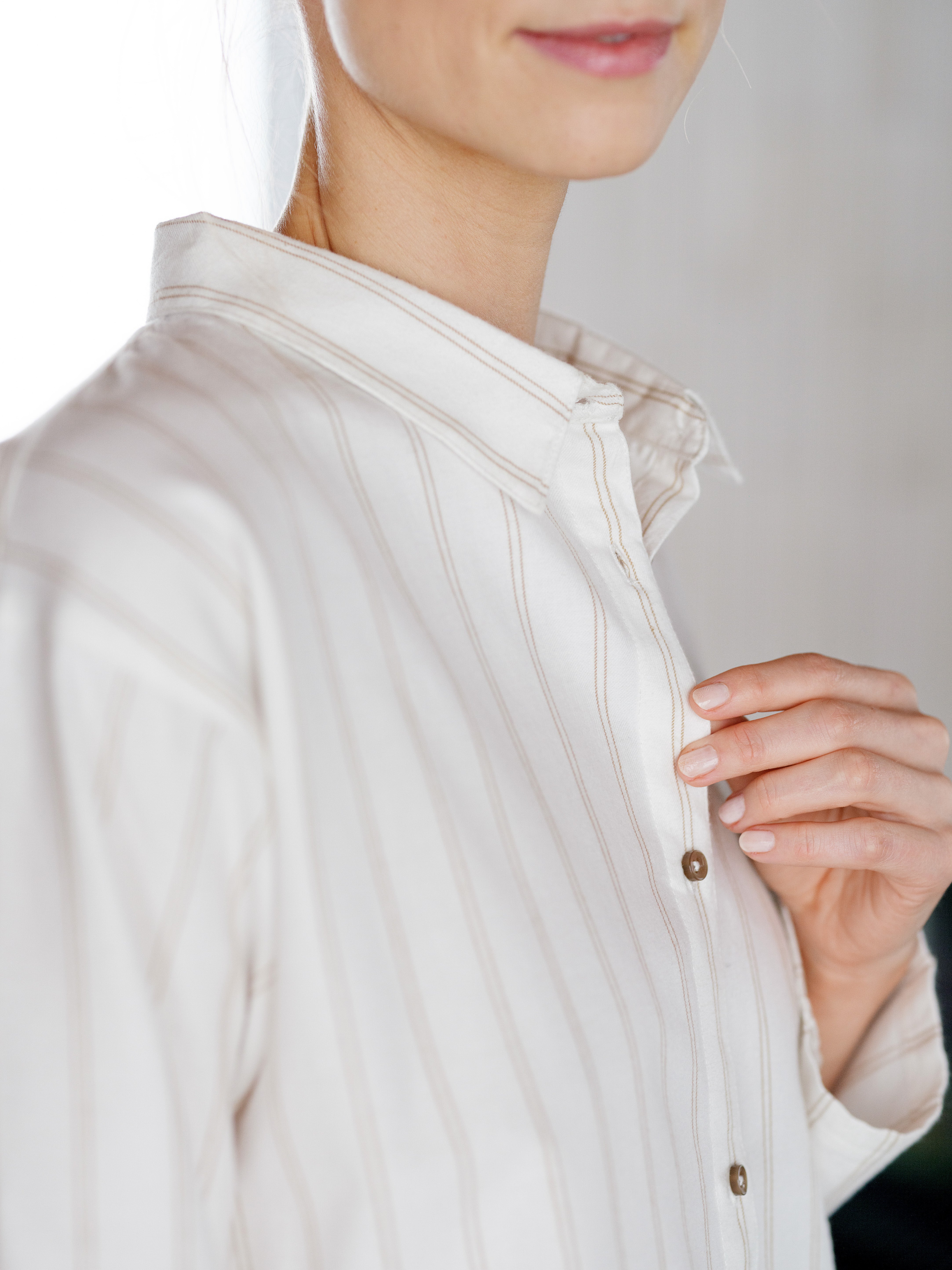 Hoie Pilen Pyjamapaita, Valkoinen