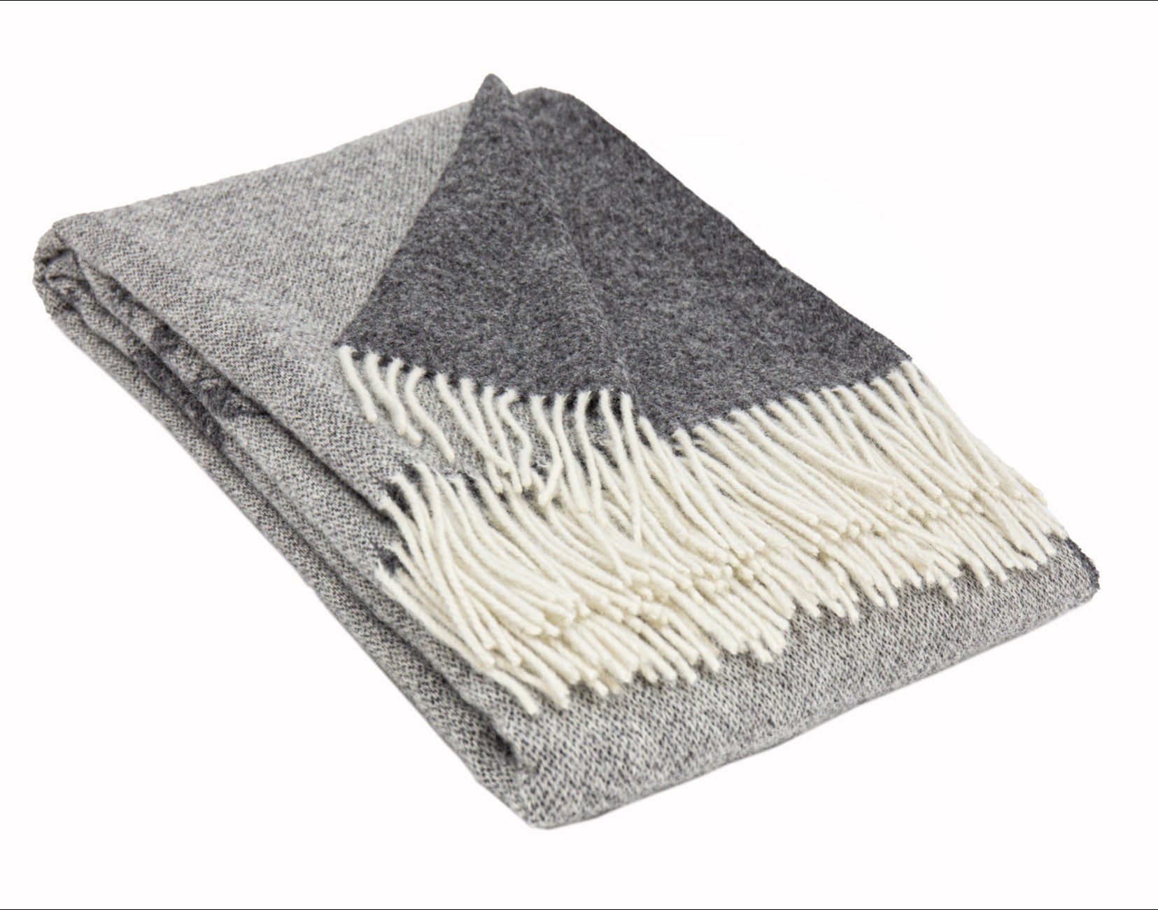 Loffen Hirvi torkkupeite 100% Uuden Seelannin villaa, Harmaa