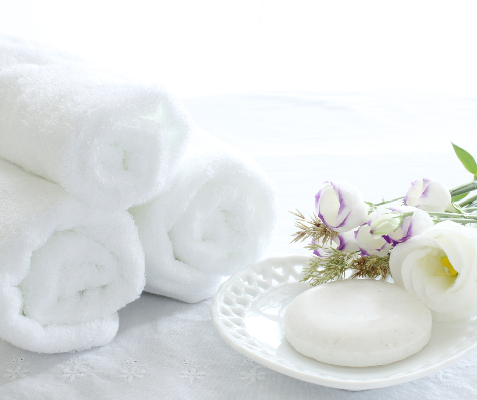 Luxury Line -saippuapyyhe, 33x33 cm, valkoinen