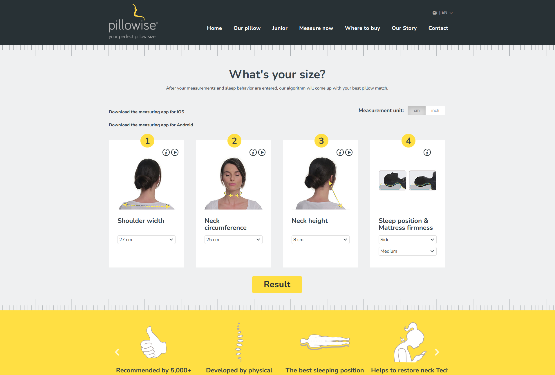 Pillowise Ergonominen Tyyny