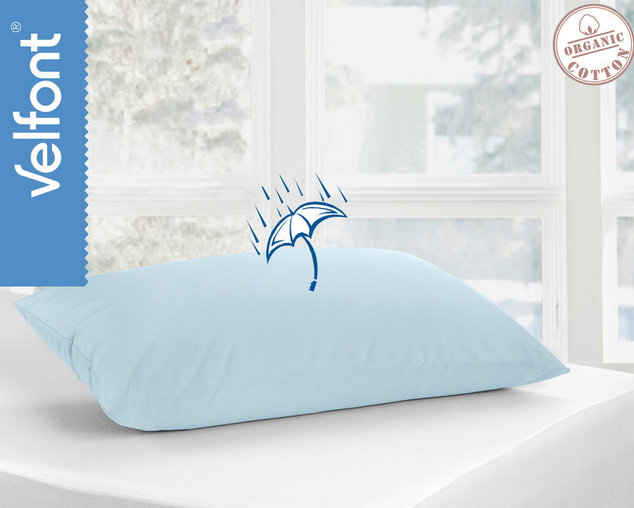 Respira nesteenpitävä tyynyliina Vaaleansininen