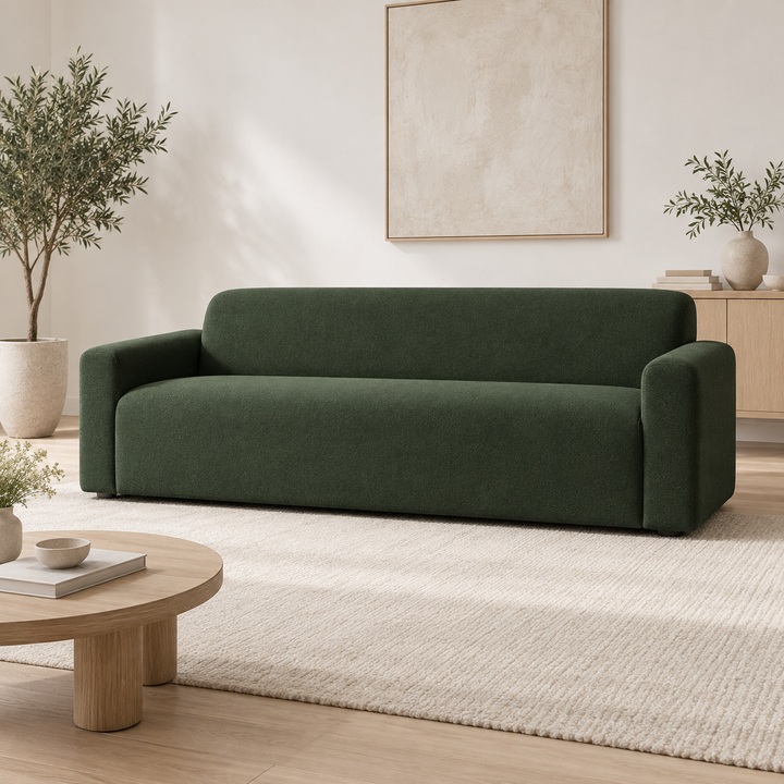 Hotel Luxus Heta 1 sohva - 3-istuttava sohva (203 cm) – deep forest green, sisustettu olohuone