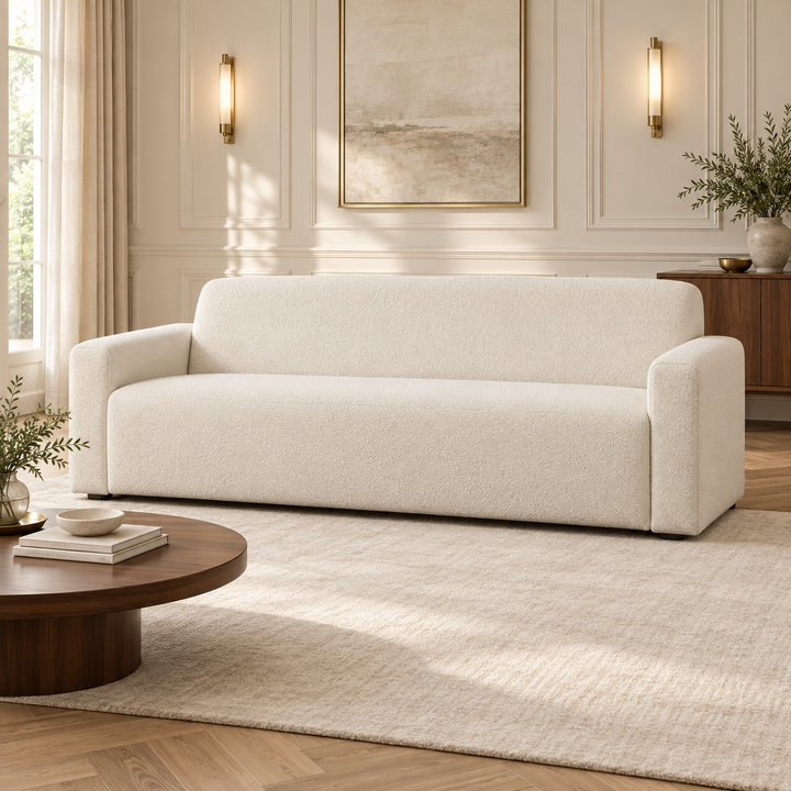 Hotel Luxus Heta 1 sohva - 3-istuttava sohva (203 cm) – clean warm white, sisustettu olohuone