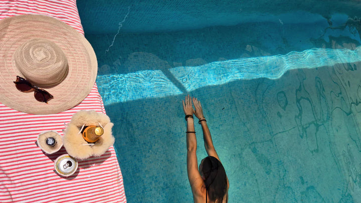 Shampanja cooler Kywie, suedenahka Baby Pink