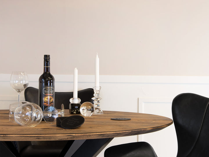 House of Sander Boston -pyöreä pöytäkansi, massiivitammi, useita koko- ja värivaihtoehtoja