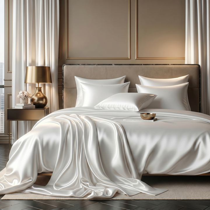 Butterfly Silk of Copenhagen Sidenpåslakanset 200 x 220 / 60 x 63 cm Vitt