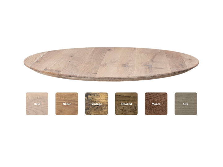 House of Sander Chicago -pyöreä ruokapöytäkansi, ø150 / ø180 cm, massiivitammi