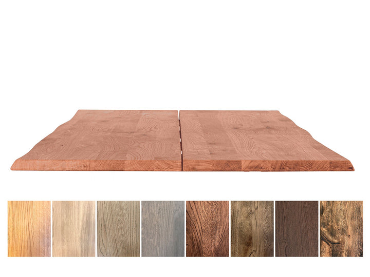 House of Sander Curve -ruokapöytäkansi, massiivitammi, useita koko- ja värivaihtoehtoja