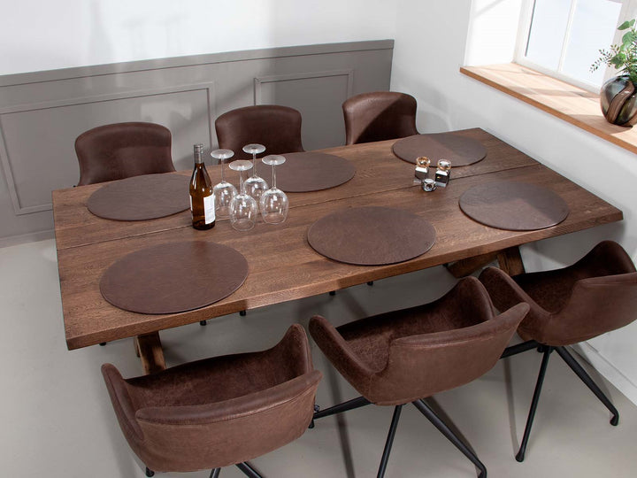 House of Sander Curve -ruokapöytäkansi, massiivitammi, useita koko- ja värivaihtoehtoja