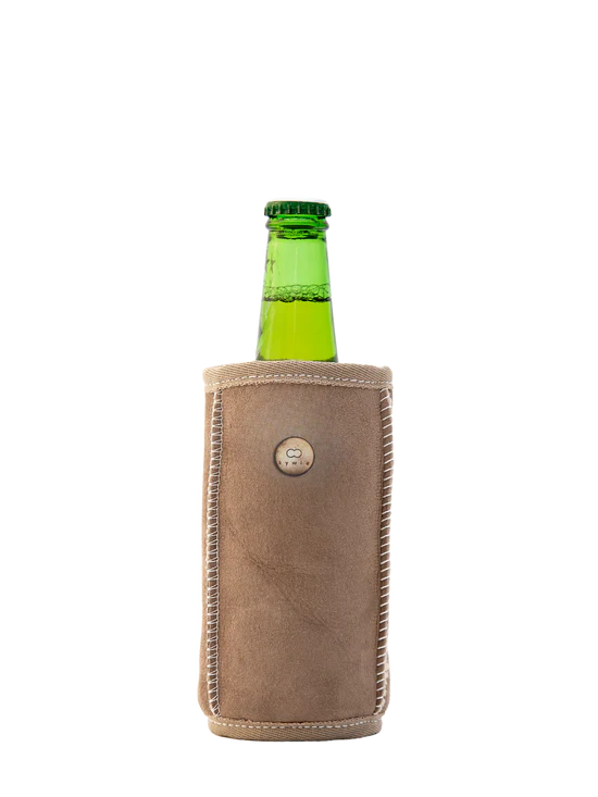 Olut cooler Kywie, suedenahka Kameli