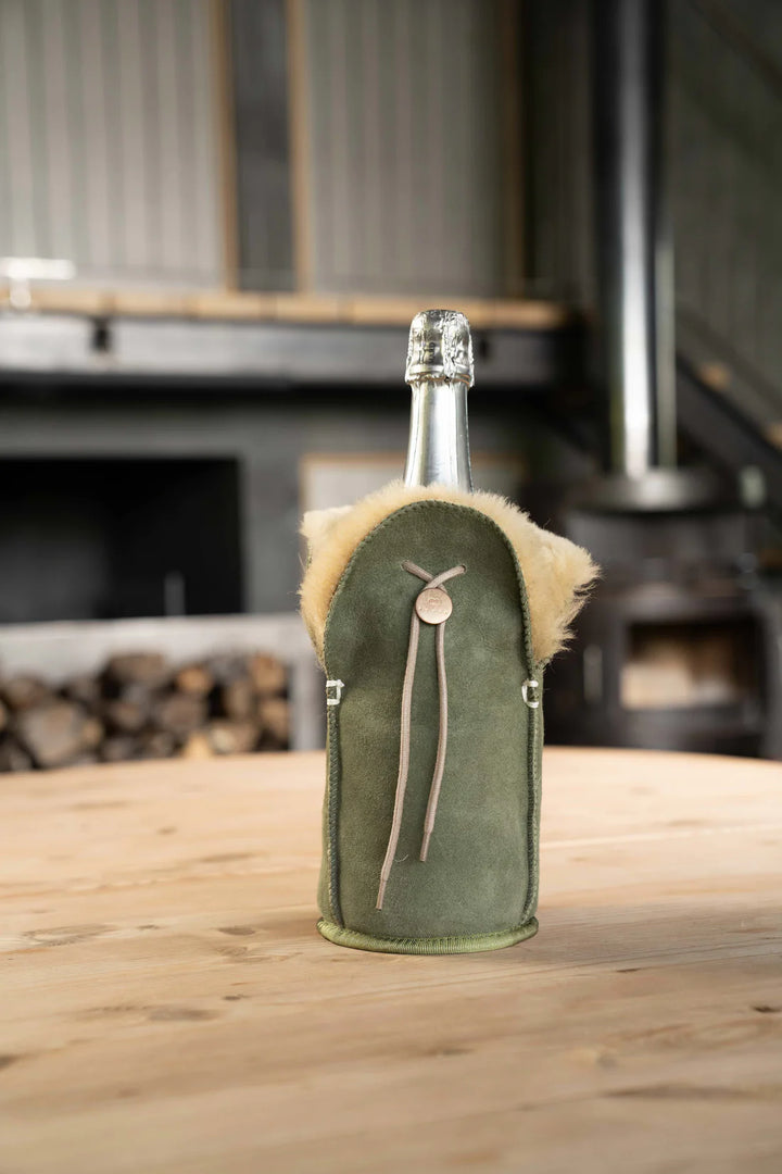 Shampanja cooler Kywie, suedenahka Oliivi
