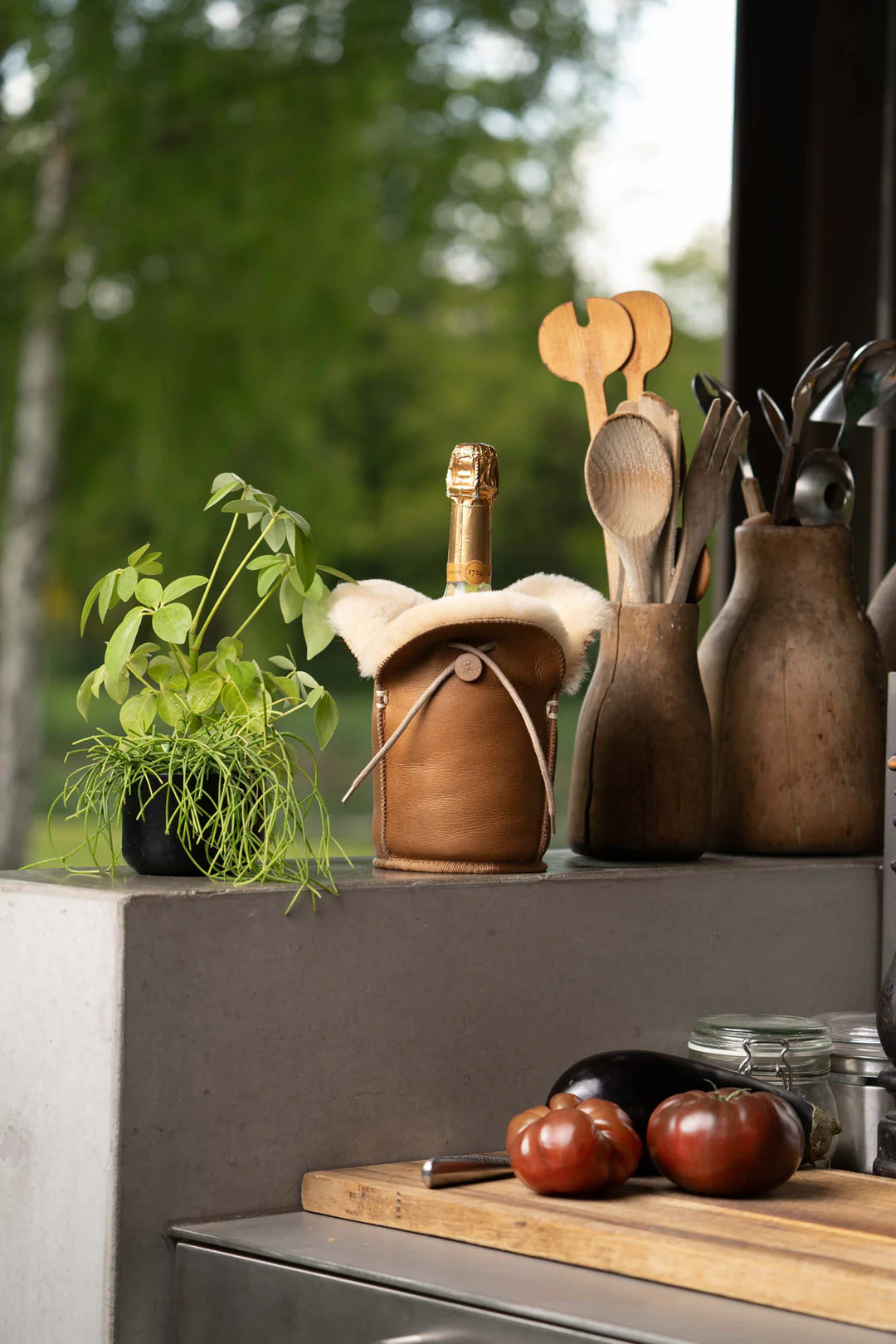 Shampanja cooler XL Kywie, nappanahka Kameli