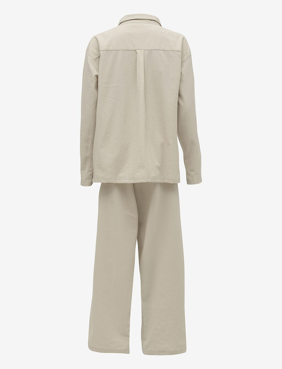 Hoie Ara Pajama Set Shirt + Pants, Beige 