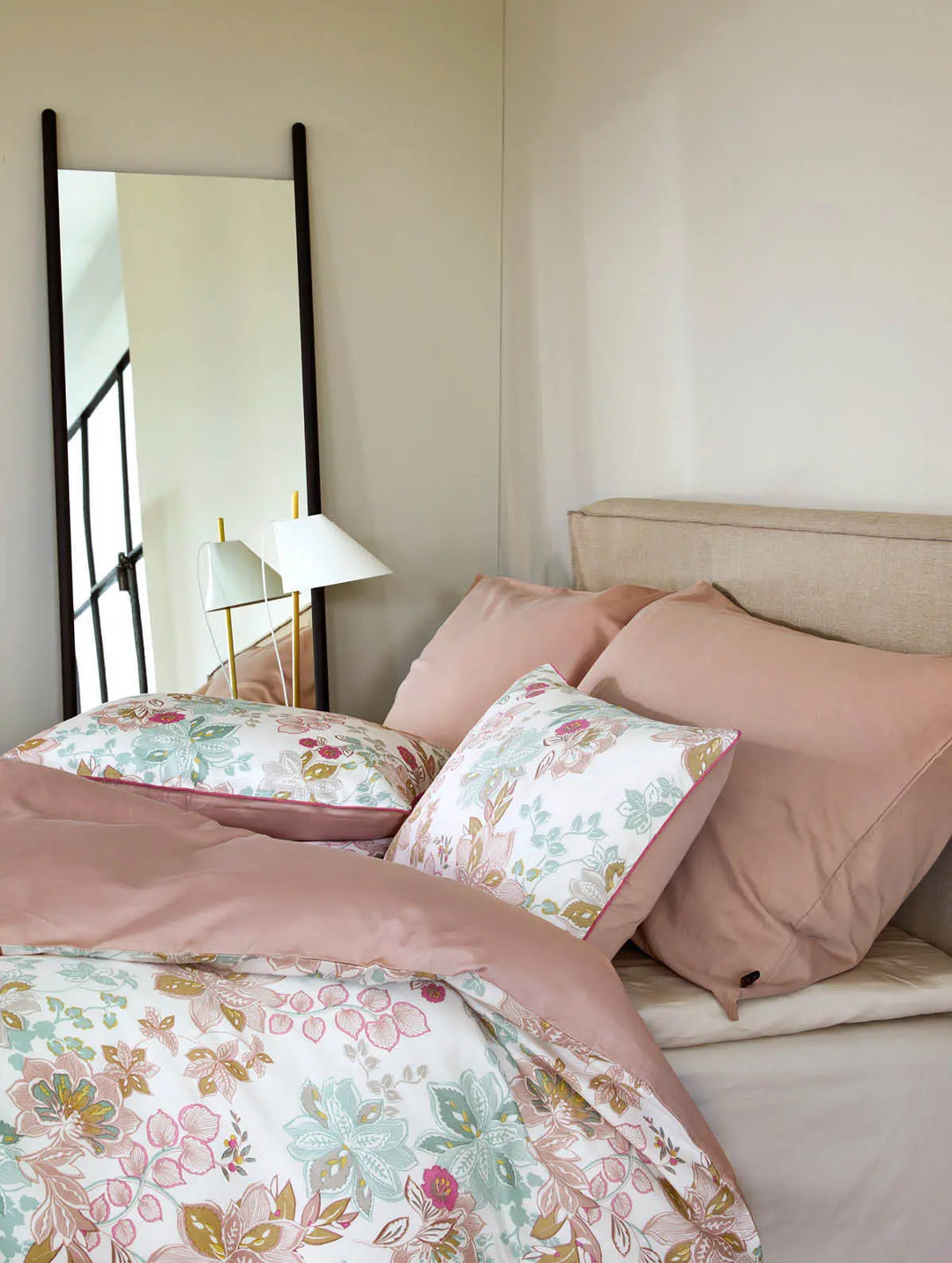 Hoie Cassandra Duvet Cover Set, Rosa