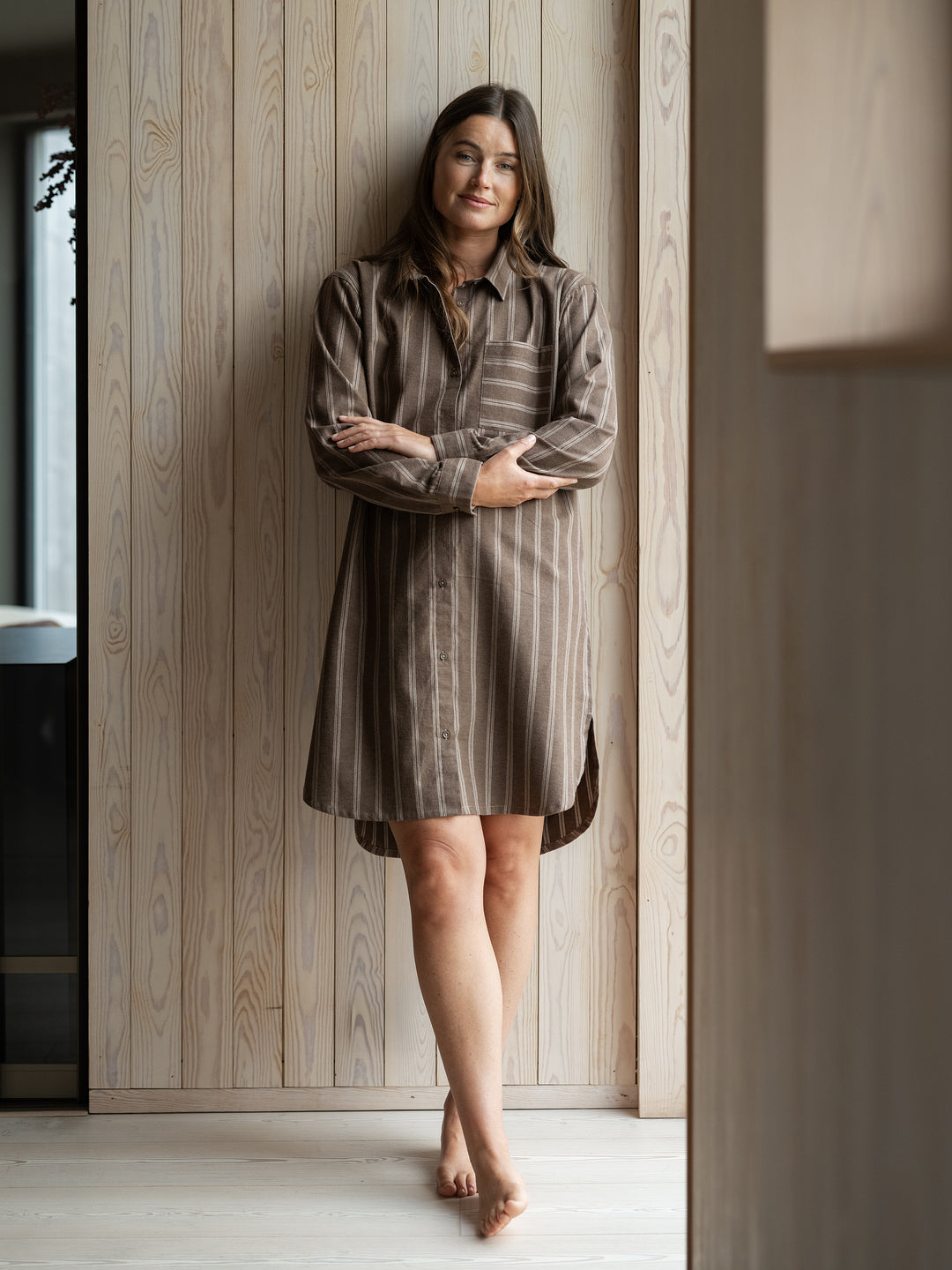 Hoie Nova Pyjamapaita, Ruskea