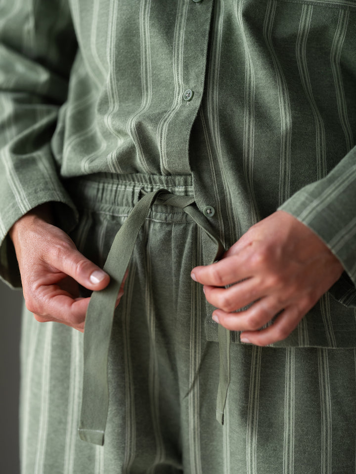 Hoie Nova Pyjamasetti Paita + Housut, Vihreä
