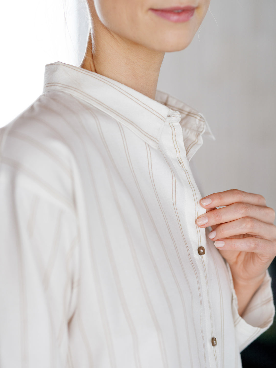 Hoie Pilen Pyjamapaita, Valkoinen