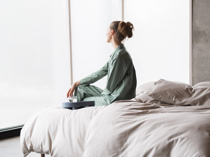 Hoie Pilen Pyjamas Set Byxor + Skjorta, Grön