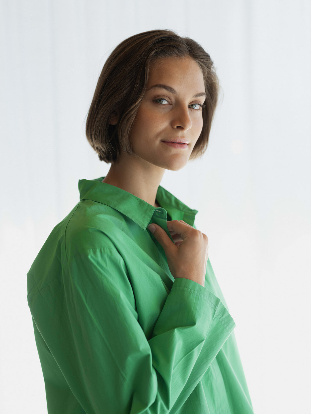 Hoie Sirius Pajama Set Shirt + Shorts, Green 