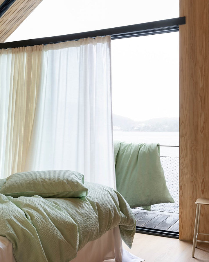 Hoie Sol Kreppi Pussilakanasetti, Vihreä