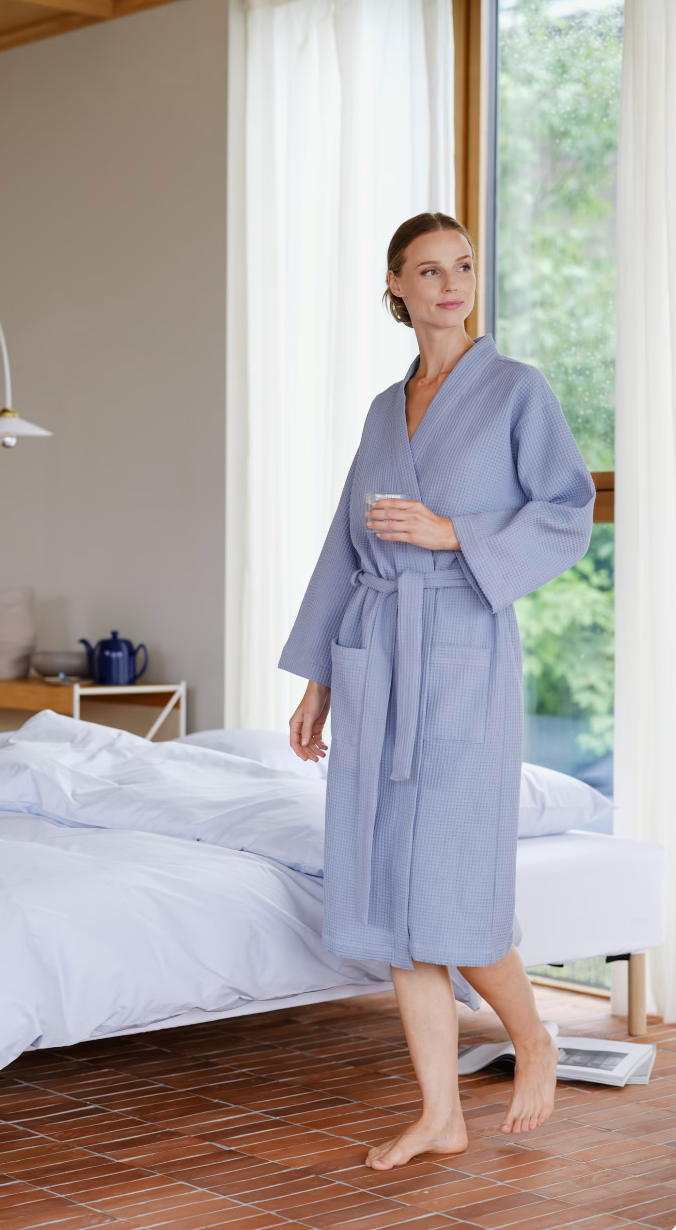 Hoie Vega Dressing Gown Waffle (2 colors)