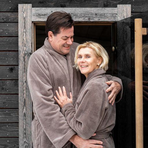 Hotel Spa No Problem Kylpytakki Shaalikaulus, Vaaleanharmaa