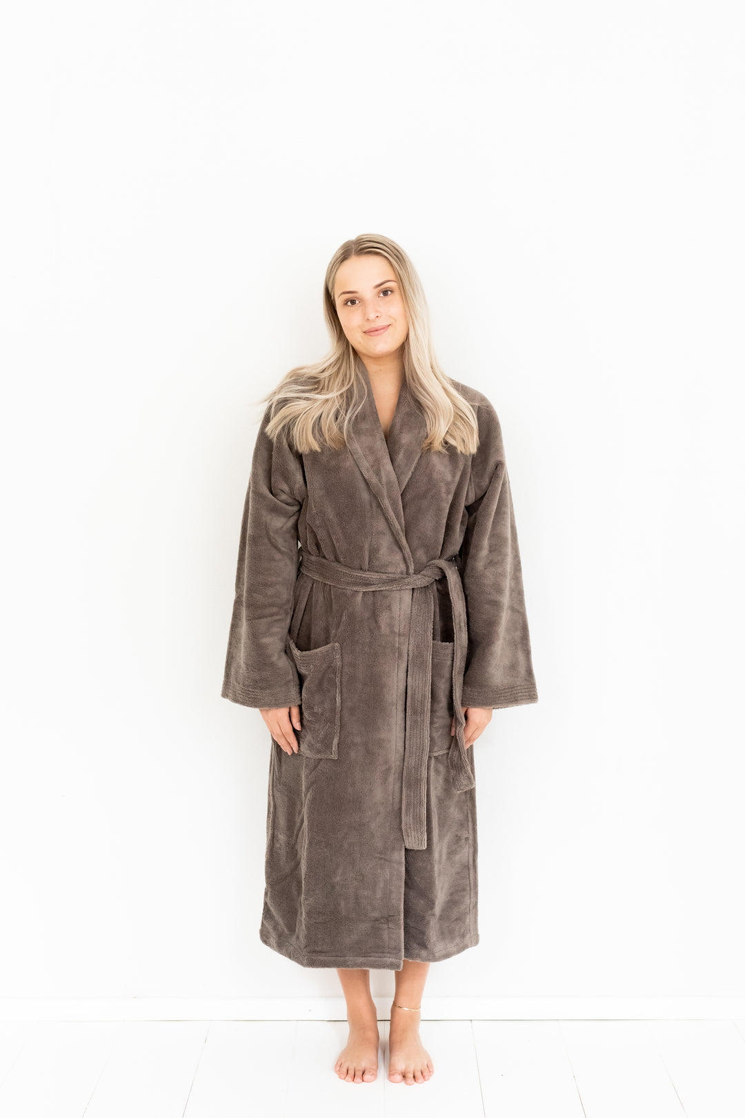 Hotel Spa No Problem Kylpytakki Shaalikaulus, Vaaleanharmaa