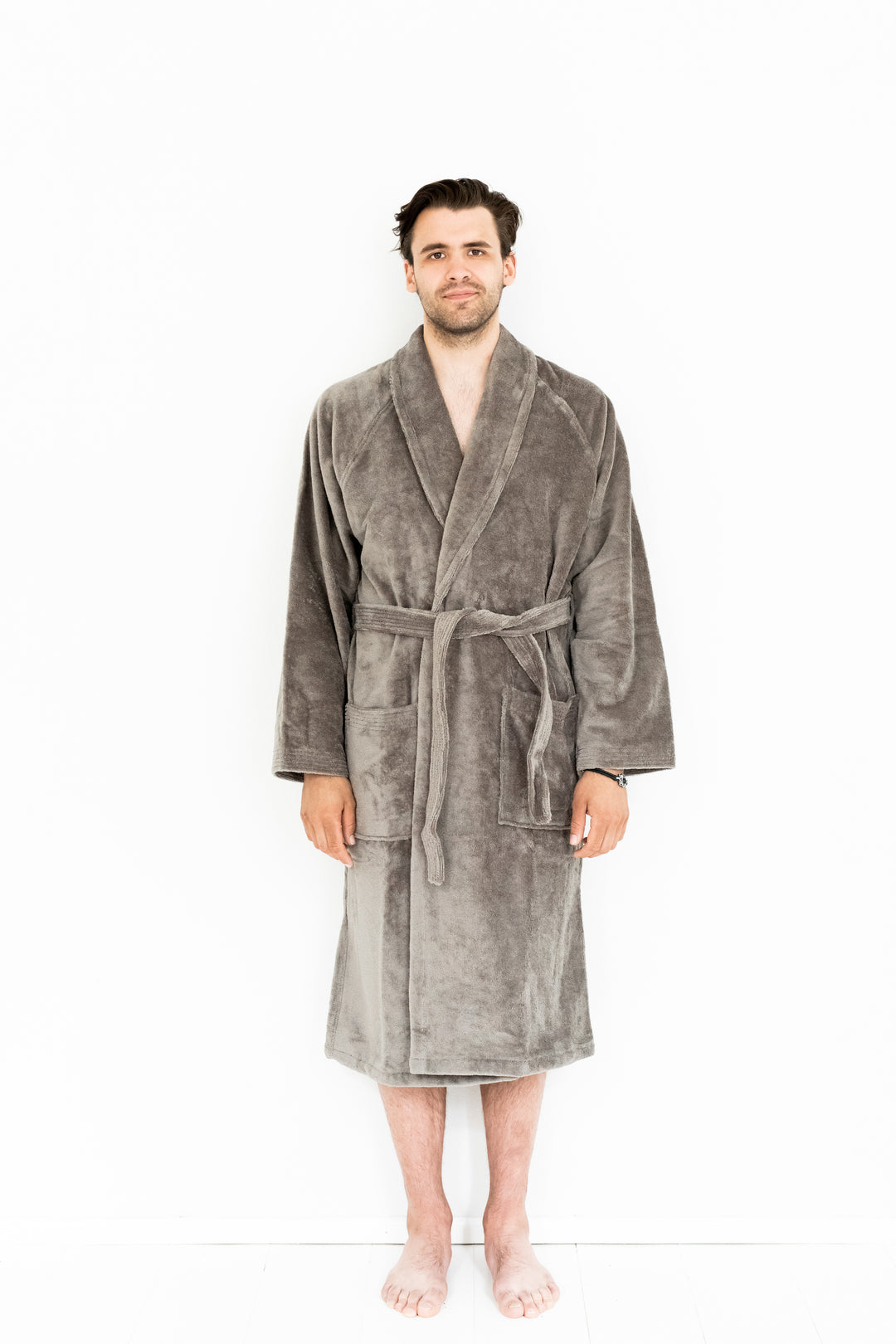 Hotel Spa No Problem Kylpytakki Shaalikaulus, Vaaleanharmaa