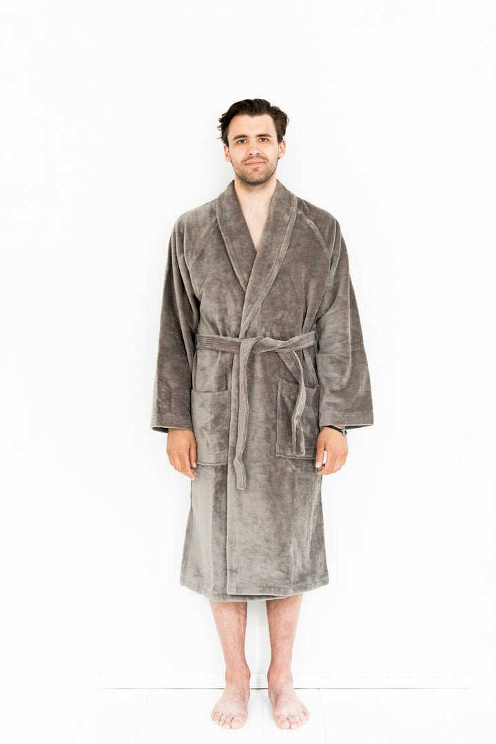 Hotel Spa No Problem Kylpytakki Shaalikaulus, Vaaleanharmaa