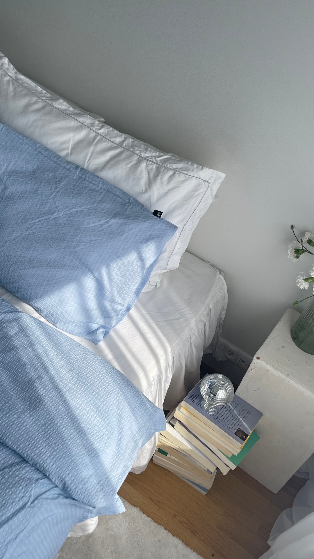 Hoie Sol Kreppi Pussilakanasetti, Sininen