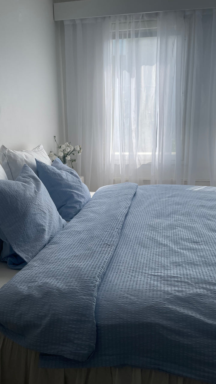 Hoie Sol Kreppi Pussilakanasetti, Sininen