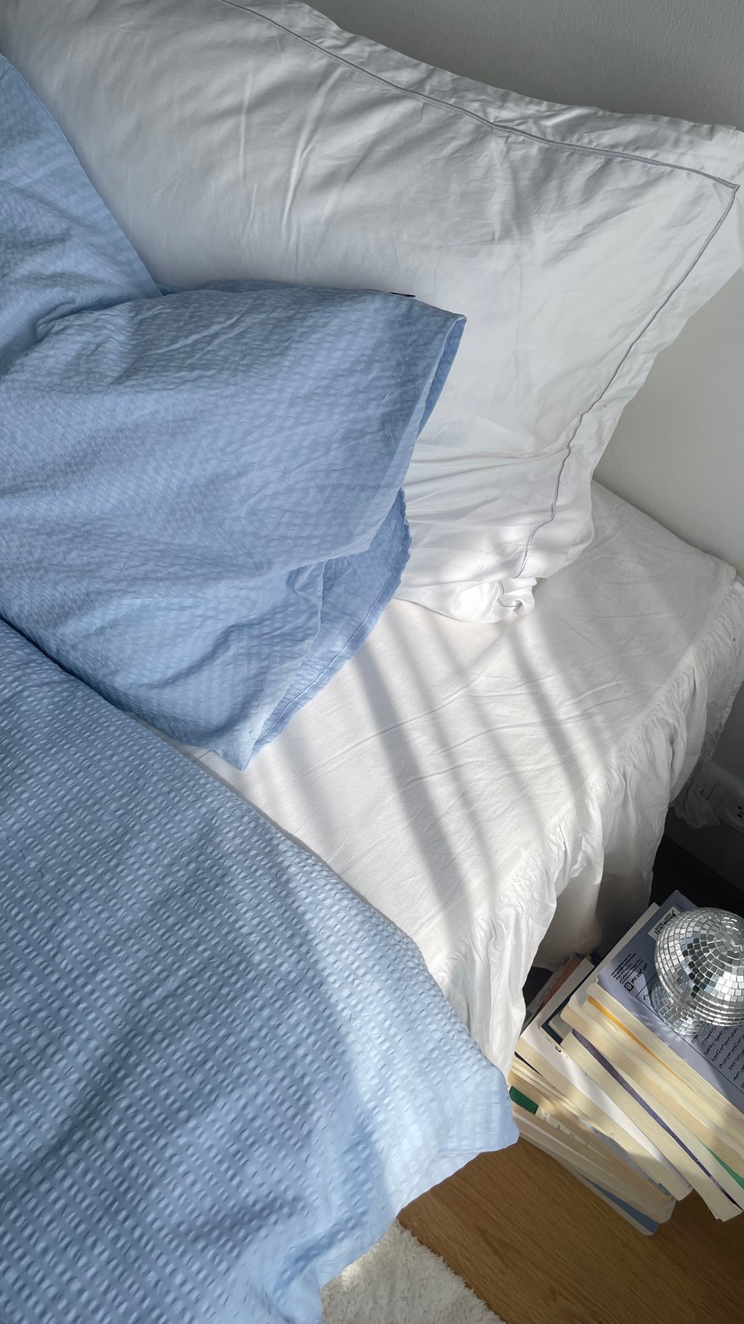 Hoie Sol Kreppi Pussilakanasetti, Sininen