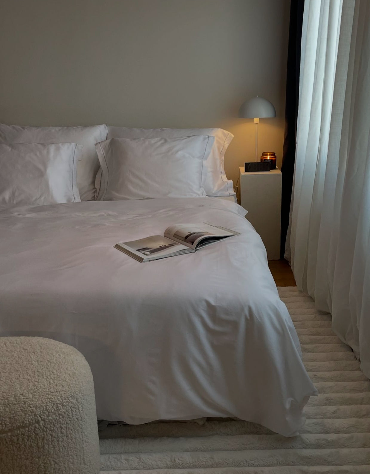 Loffen Hotel Superior Oxford Gold, Silver & White tyynyliina