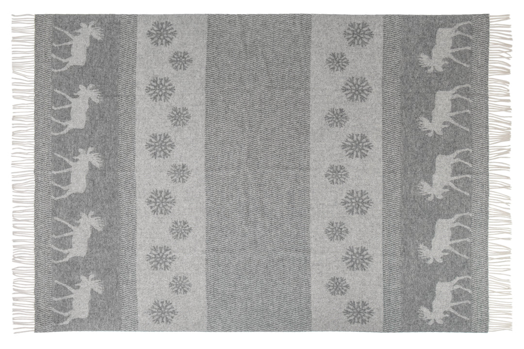 Loffen Winter Nap Blanket 100% New Zealand Wool, Dark Grey