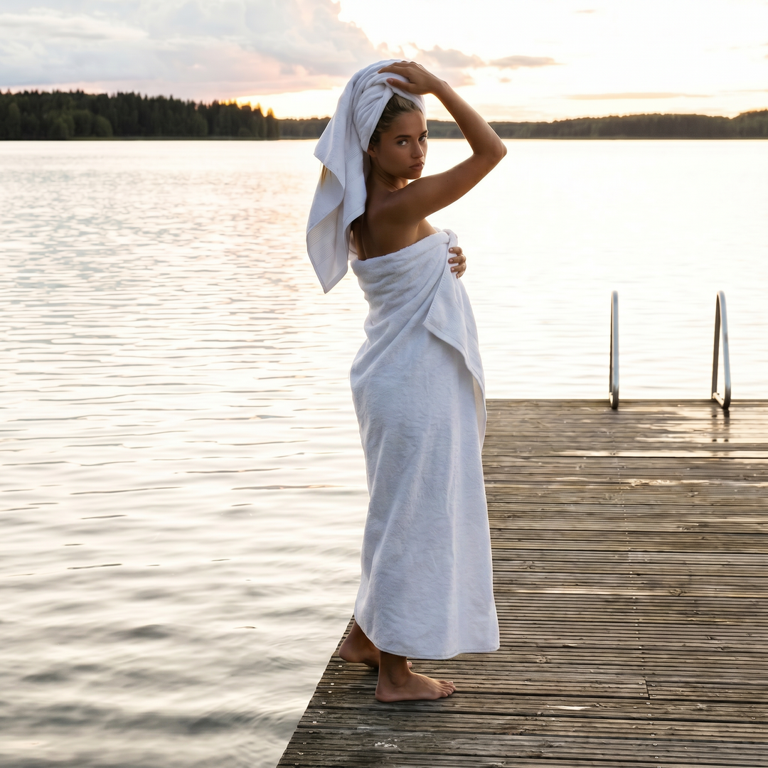 Luxury Line giant towel, 100 x 180 cm, 5 colors 