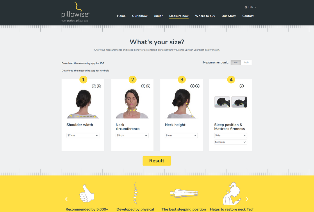 Pillowise Ergonominen Tyyny