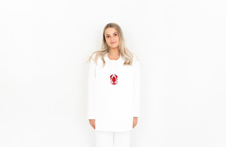 Crab collar, embroidered