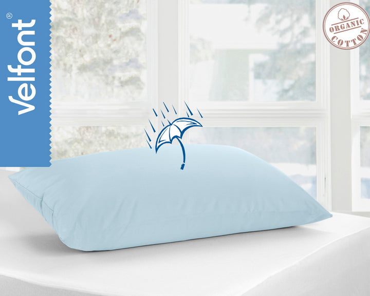 Respira vätsketät örngott Ljusblått