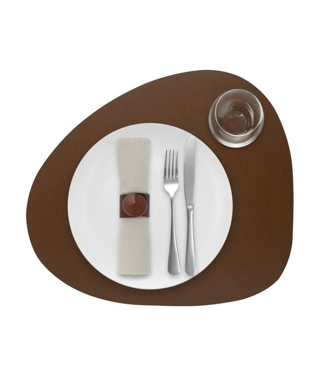 Finesse placemat, recycled leather, 46x40 cm, multiple colors