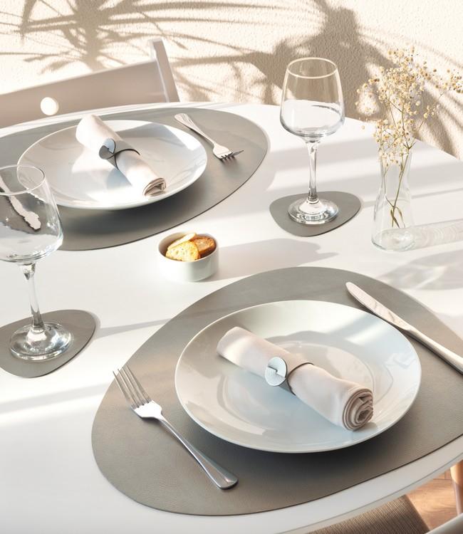 Finesse placemat, recycled leather, 46x40 cm, multiple colors