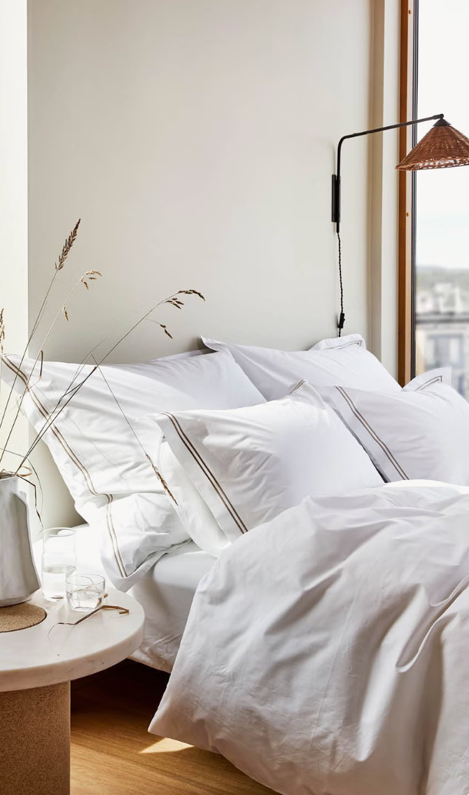 Hoie Paris Pussilakanasetti (1h ja 2h), Valkoinen