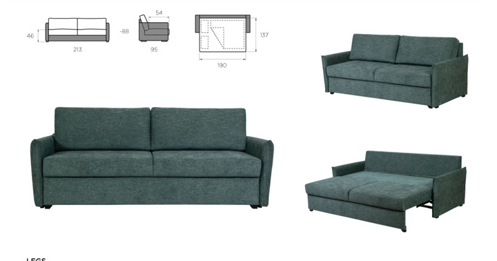 Groove sofa bed