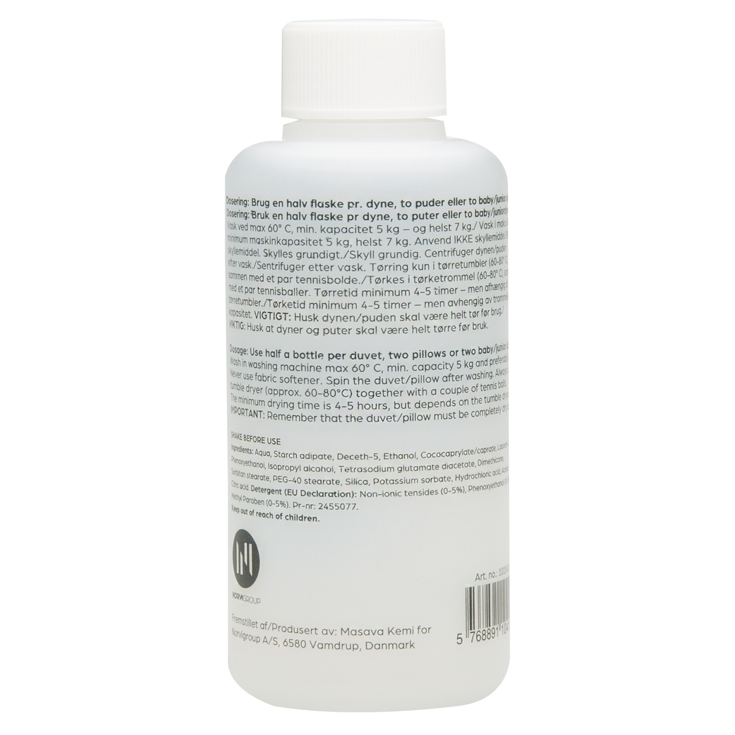 Untuvan ja silkin pesuaine Quilts of Denmark, 100 ml