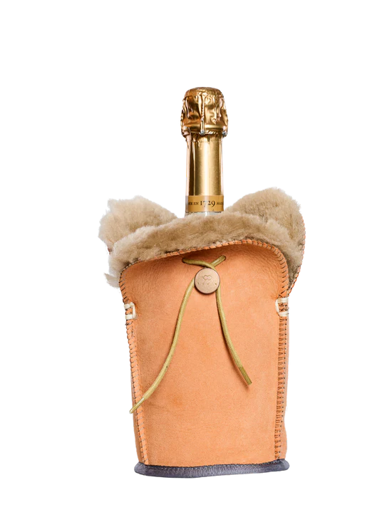 Shampanja cooler XL Kywie, suedenahka Oranssi