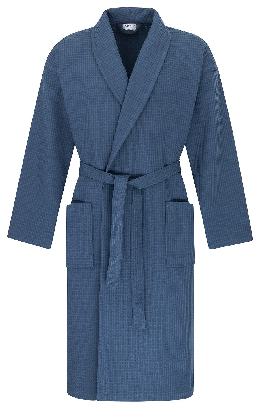 Vohvelikylpytakki Hotel Lux No Problem Kauluksella, Navy Blue