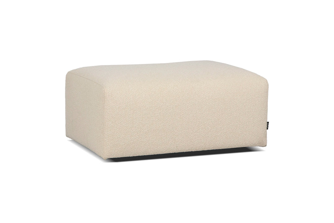 Cream rectangular ottoman for the Heta modular sofa
