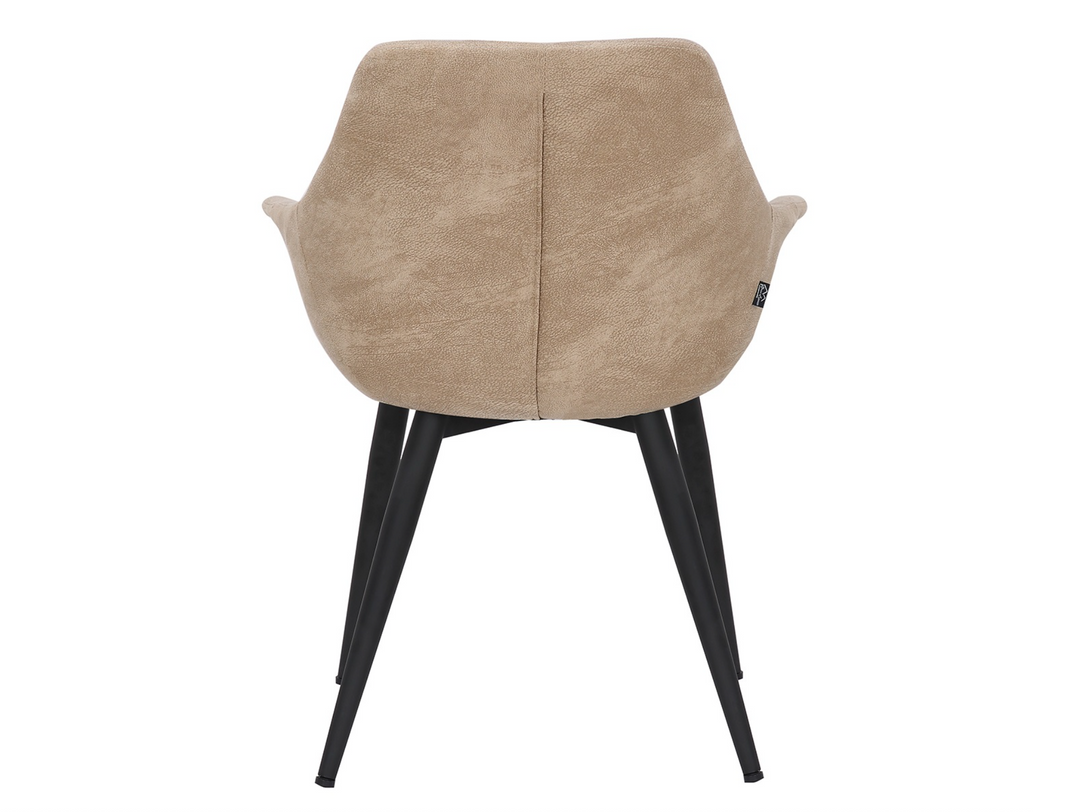 Beige House of Sander Signe -ruokatuoli takaa, mustat jalat