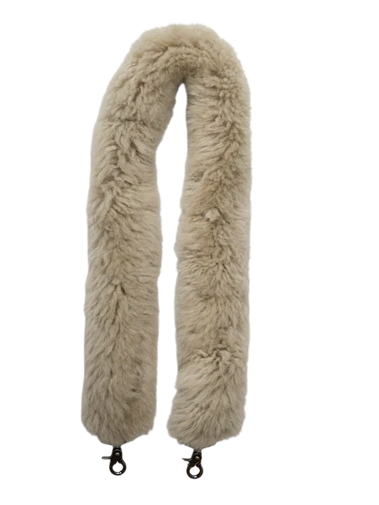 Long light long-haired KYWIE bag shoulder strap with metal fastenings