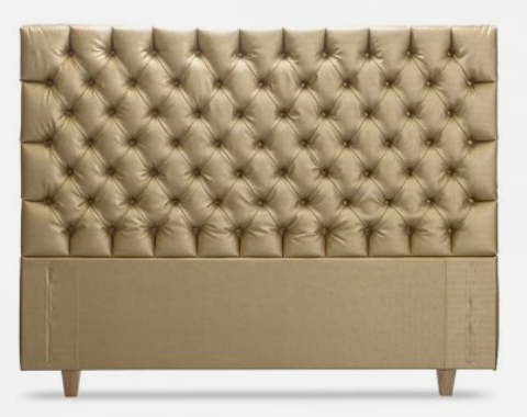 Beige No Problem Hotel HB Buckingham -sängynpääty edestä, tiheä syvänapitus